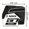 Laser křížový Bosch GCL 2-50 CG Professional 0601066H03