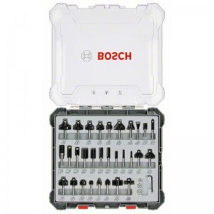 Sada tvarových fréz 30ks s 6mm vřetenem Bosch 2607017474