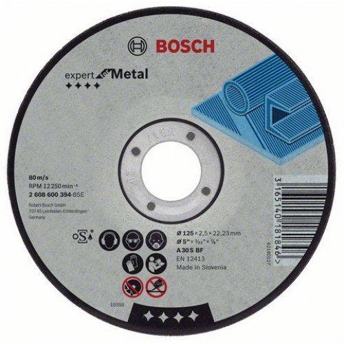 Řezný kotouč rovný na kov Expert for Metal A 30 S BF, 150 mm, 22,23 mm, 2,5 mm Bosch 2608600382