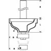 Profilová fréza A 8 mm, R1 4,8 mm, B 11 mm, L 14,3 mm, G 57 mm Bosch