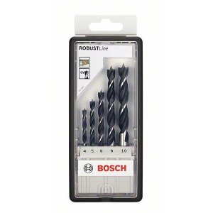 Sada spirálových vrtáků do dřeva Robust Line, 5dílná 4; 5; 6; 8; 10 mm Bosch 2607010527