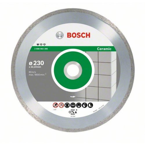Diamantový dělicí kotouč Standard for Ceramic 230 x 22,23 x 1,6 x 7 mm Bosch 2608602205